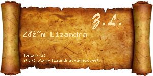 Zám Lizandra névjegykártya